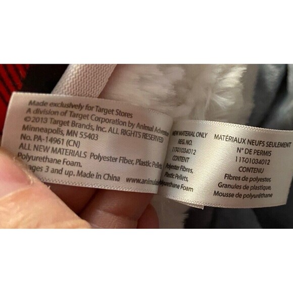 Target Stores 2013 Holiday Bullseye Dog  Plush Snowboard Hoodie 12” Toy Has Tag - Picture 11 of 16